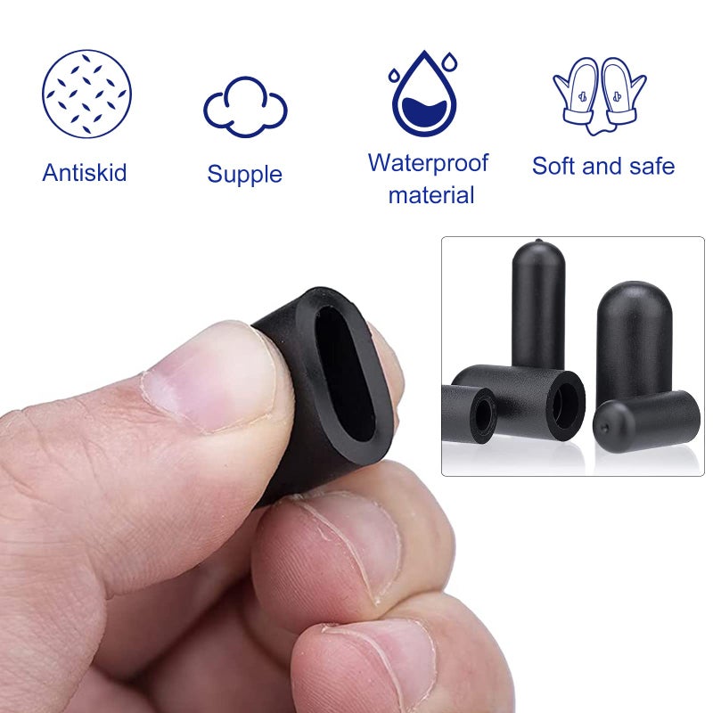 BUSY-CORNER 120 Pieces Rubber Vacuum Cap Assortment 10 Sizes Tube OD from 1/8"" to 1/2"" Sizes Automotive Carb Line Hose Caps Kit for Carburetor Manifold - Image 3